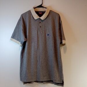 Vintage Y2K Champion Polo Shirt 100% Cotton Xavier Musketeers Men's XL EUC NICE!